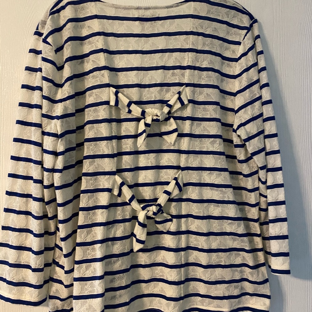 Lucky Brand 3/4 sleeve lacey tp XL